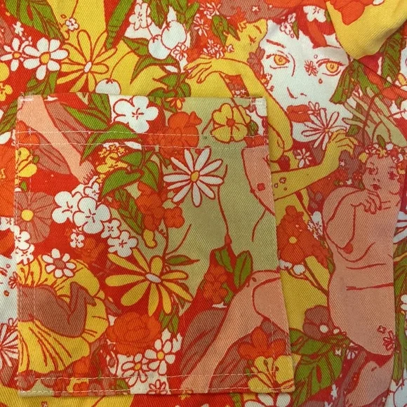 Big Bud Press Yellow and Orange Floral Jumpsuit - Picture 2 of 8